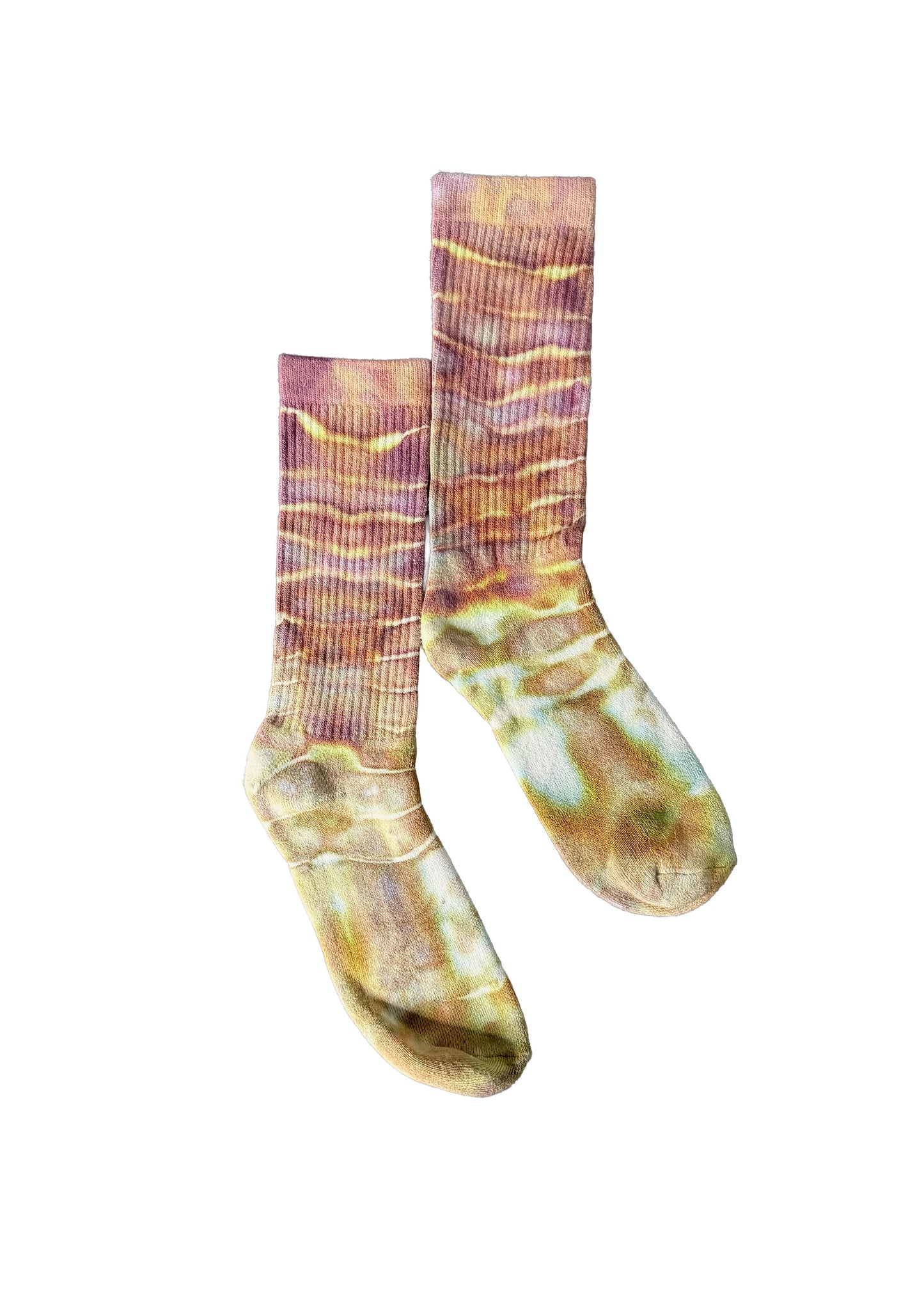 Ice-dyed Crew Socks