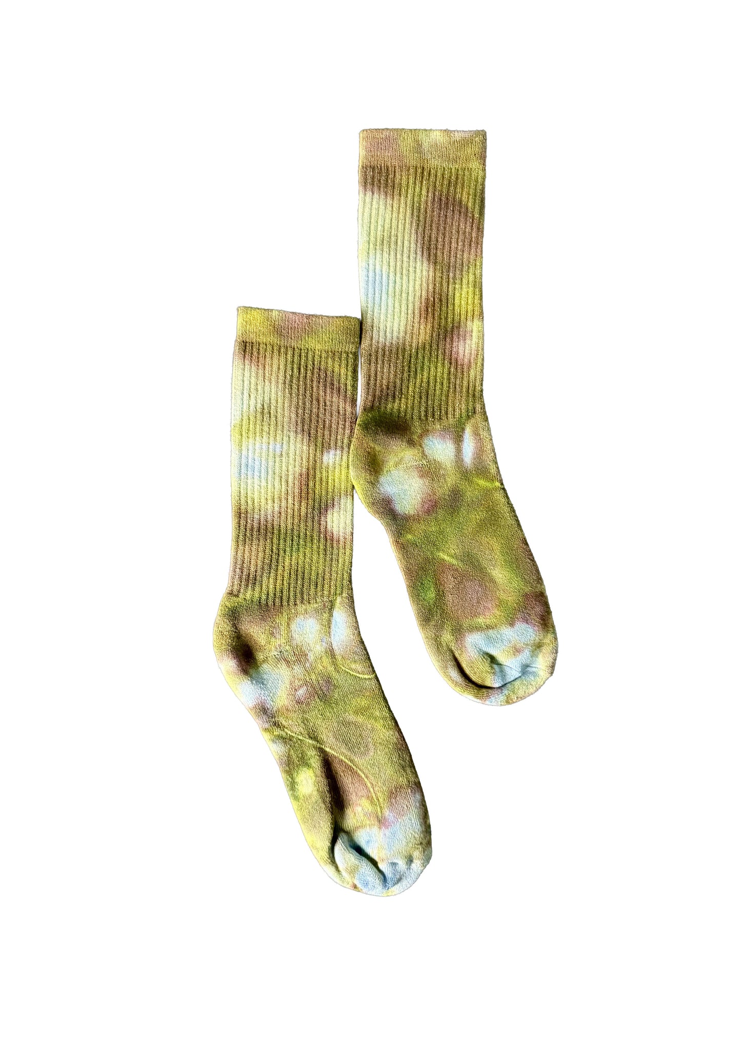 Ice-dyed Crew Socks