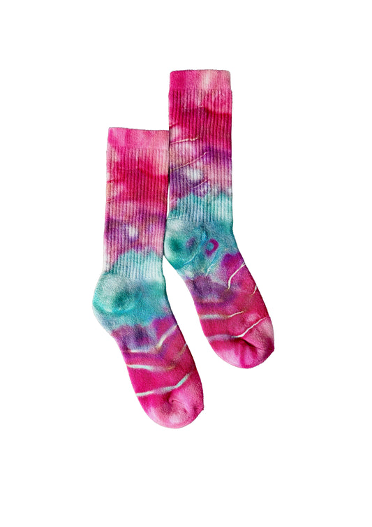 Ice-dyed Crew Socks