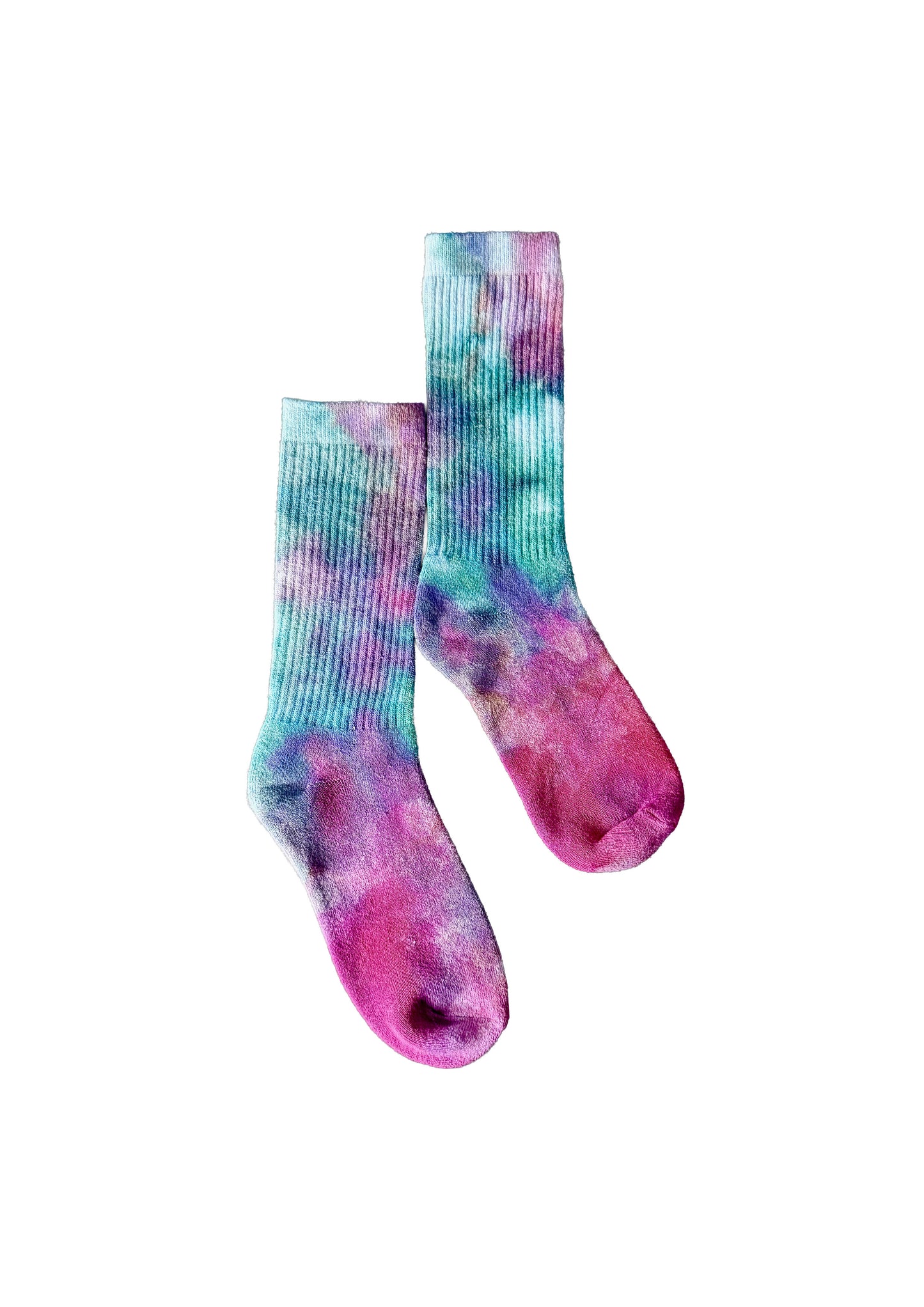 Ice-dyed Crew Socks